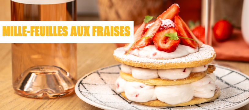 Mille-feuilles aux fraises